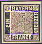 Schwarzer Einser 1849, erste deutsche Briefmarke