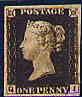 Black Penny 1840, erste Briefmarke der Welt